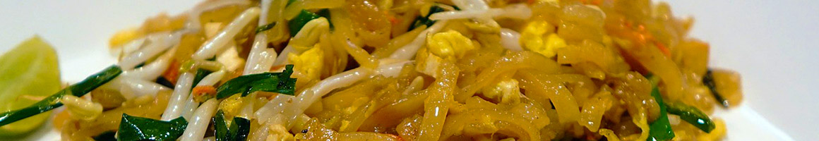 Eating Thai at Penn’ Thai Grille restaurant in Bellbrook, OH.